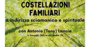 30 maggio Costellazioni familiari con Tony Lancia