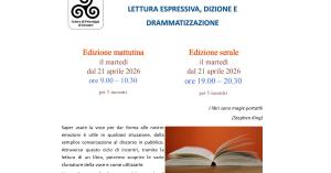 5 incontri di lettura espressiva, dizione e drammatizzazione